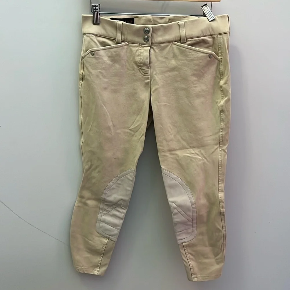Ariat Equestrian Riding Pants Breeches Knee Patch Size 28 Cropped